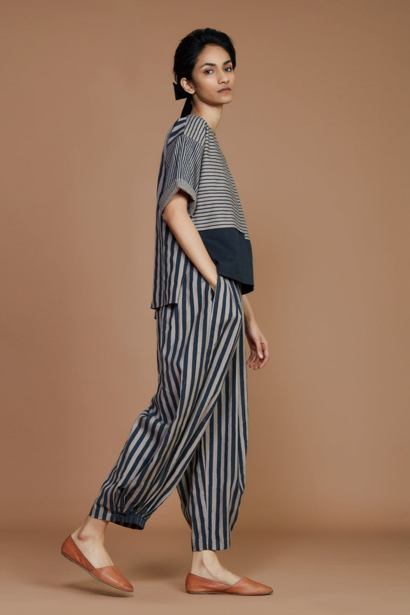 Mati Outfit Sets Grey with Charcoal Striped CB Ekin Co-Ord Set