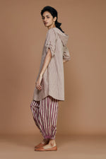 Mati Outfit Sets Ivory With Mauve Striped Hooded Co-Ord Set