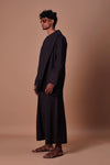 Mati Outfit Sets Mati Black Cross Pocket Top, Jacket & Harem Set (3 pcs)
