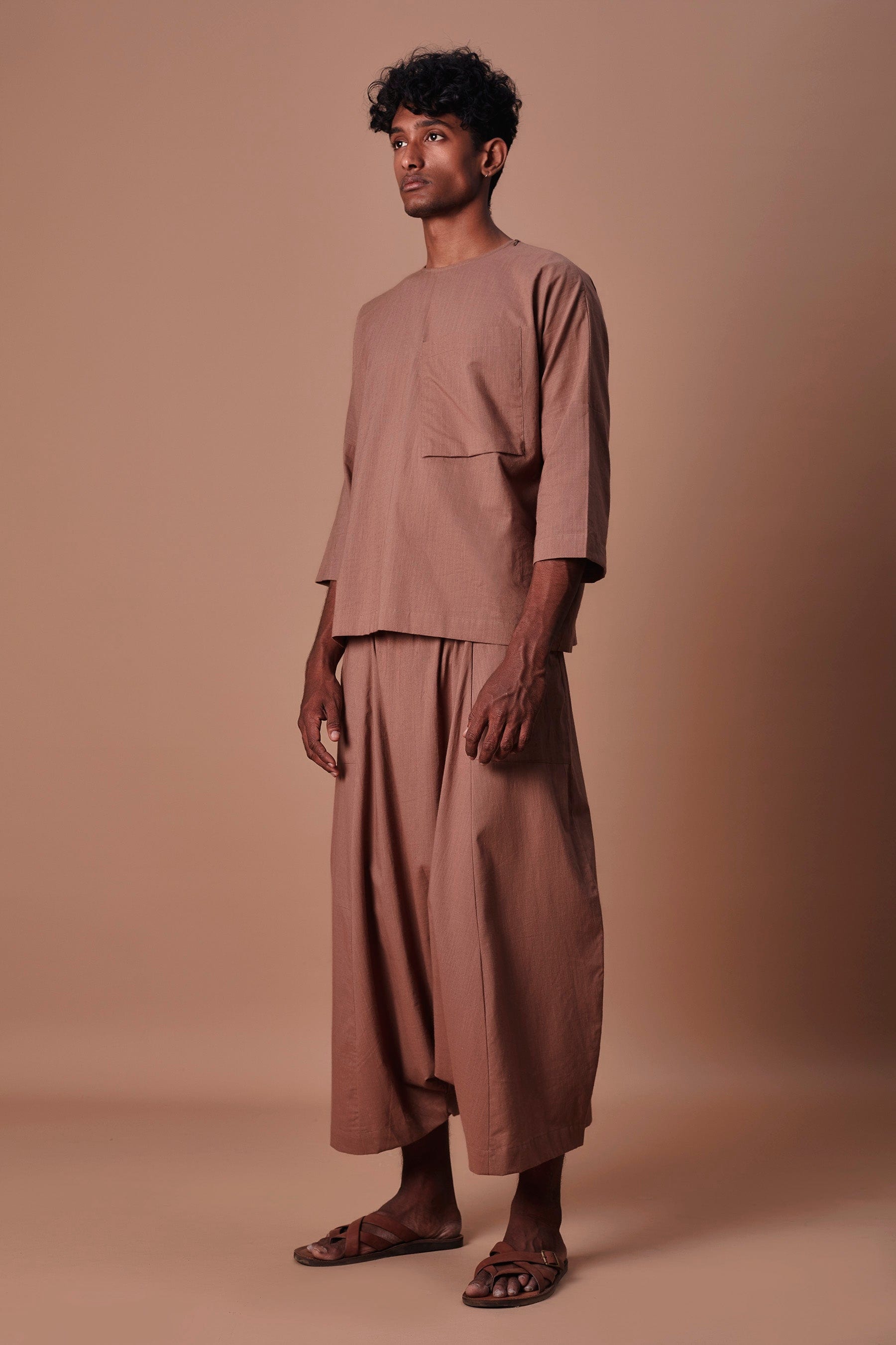 andmary Ami line tops & loose pants set Buy AMPM Soft Brown Pure