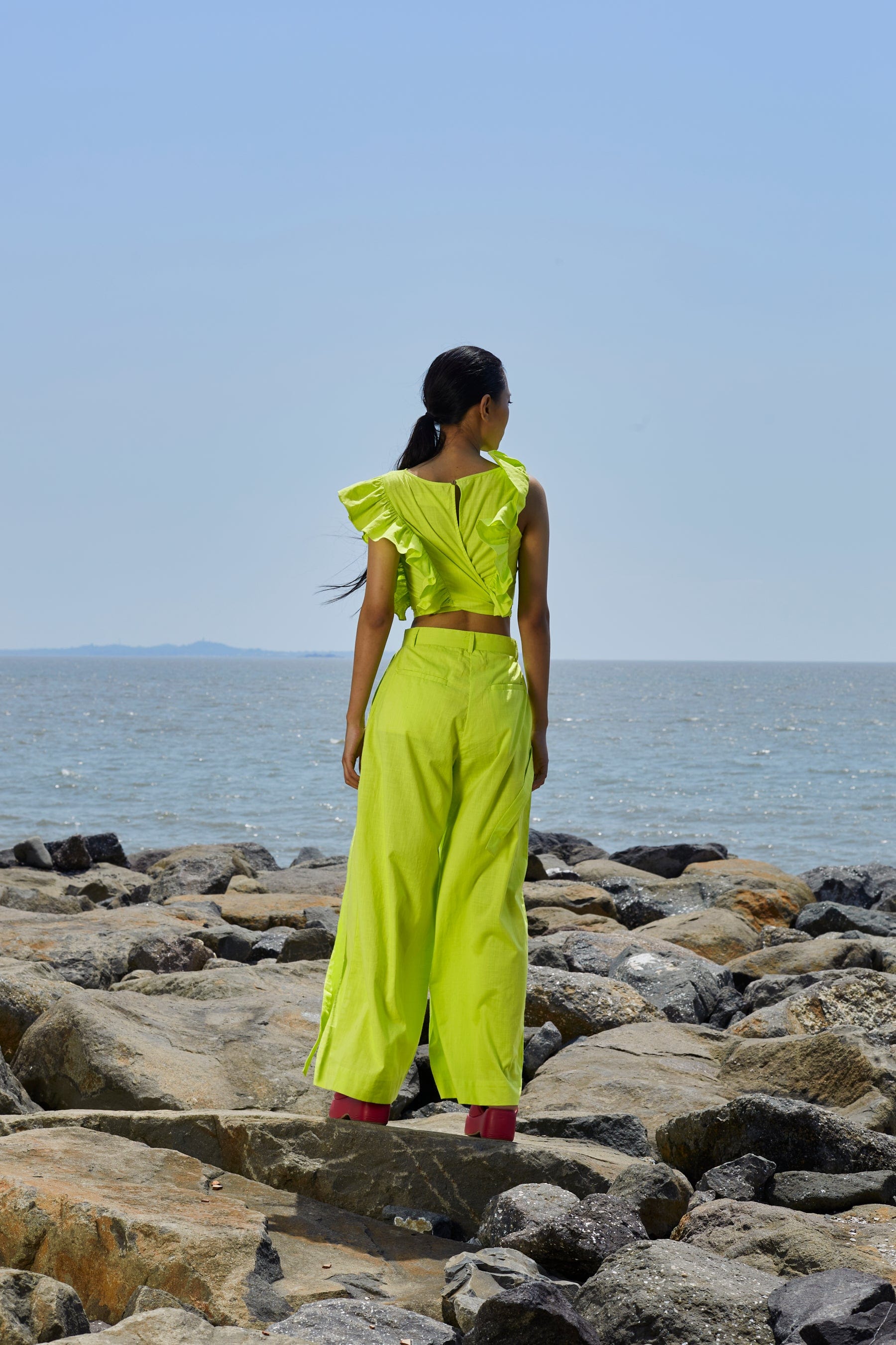 Sexy Sheer Organza Transparent Neon Color Jumpsuit And Rompers Women Long  Sleeve Hooded Club Jumpsuit Overalls  Jumpsuits  AliExpress