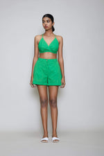 Mati Separates Mati Bralette And Shorts Set - Green