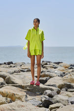 Mati Separates XS Neon Green Ekin Shirt Set