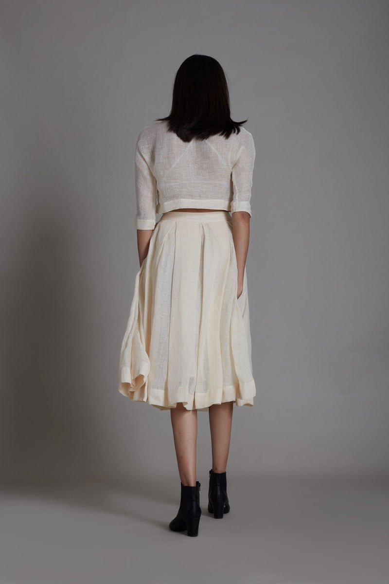 Angela Maxi Skirt in Cream  Joyfolie