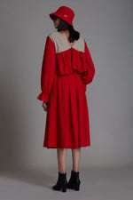Mati skirts Red & Beige Bow Skirt