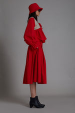 Mati skirts Red & Beige Bow Skirt